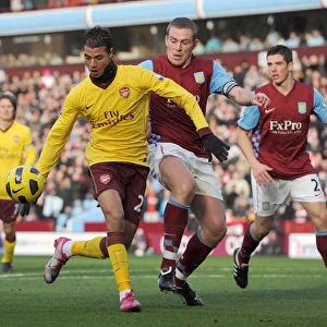 Marouane Chamakh (Arsenal) Richard Dunne (Villa). Aston Villa 2: 4 Arsenal