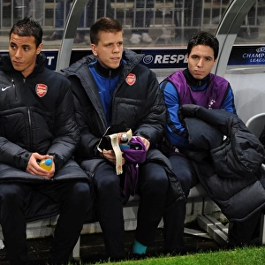 Marouane Chamakh, Wojciech Szczesny and Samir Nasri (Arsenal). SC Braga 2: 0 Arsenal