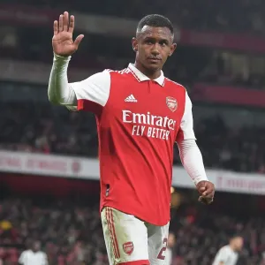Marquinhos in Action: Arsenal vs Juventus (2022-23) at Emirates Stadium
