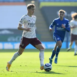 Martin Odegaard in Action: Arsenal vs. Leicester City, Premier League 2020-21 Martin Odegaard in Action: Arsenal vs. Leicester City, Premier League 2020-21