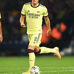 Martin Odegaard in Action: Arsenal vs. West Bromwich Albion - Carabao Cup 2021-22
