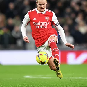 Martin Odegaard in Action: Arsenal vs. Tottenham, Premier League 2022-23