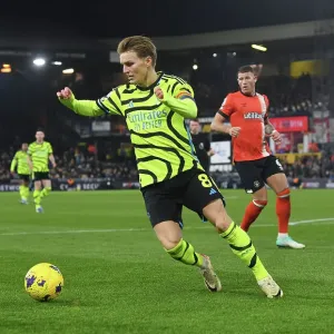 Martin Odegaard in Action: Arsenal vs. Luton Town, Premier League 2023-24 Martin Odegaard in Action: Arsenal vs. Luton Town, Premier League 2023-24