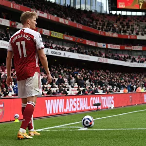 Martin Odegaard in Action: Arsenal vs Brighton & Hove Albion, Premier League 2020-21