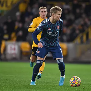 Martin Odegaard in Action: Arsenal vs Wolverhampton Wanderers, Premier League 2021-22