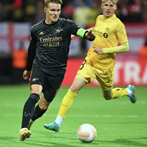 Martin Odegaard in Action: Arsenal's Europa League Battle against Bodø/Glimt, Norway (2022-23)