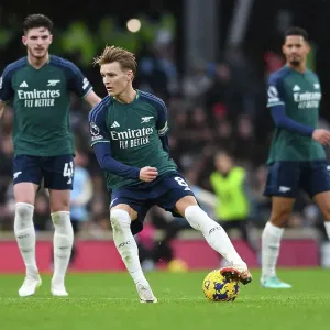 Martin Odegaard in Action: Fulham vs Arsenal, Premier League 2023-24 Martin Odegaard in Action: Fulham vs Arsenal, Premier League 2023-24