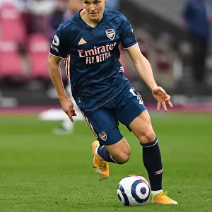 Martin Odegaard in Action: West Ham United vs. Arsenal, Premier League 2020-21