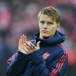 Martin Odegaard Applauds Arsenal Fans at Anfield After Liverpool Clash (2022-23) Martin Odegaard Applauds Arsenal Fans at Anfield After Liverpool Clash (2022-23)