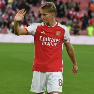 Martin Odegaard Bids Farewell: Arsenal FC vs AS Monaco, Emirates Cup 2023-24 Martin Odegaard Bids Farewell: Arsenal FC vs AS Monaco, Emirates Cup 2023-24