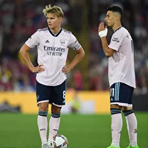 Martin Odegaard and Gabriel Martinelli in Action: Crystal Palace vs. Arsenal, Premier League 2022-23