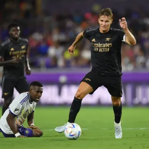 Martin Odegaard in Pre-Season Action: Arsenal vs Orlando City SC at Exploria Stadium Martin Odegaard in Pre-Season Action: Arsenal vs Orlando City SC at Exploria Stadium