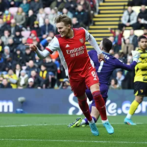 Martin Odegaard Scores for Arsenal in Watford Victory - Premier League 2021-22