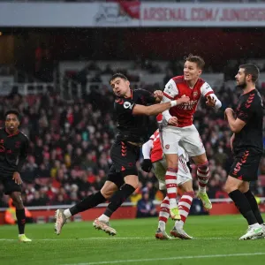 Martin Odegaard Scores Arsenal's Second Goal Against Southampton (December 2021)