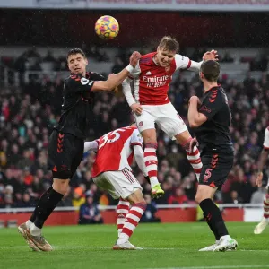 Martin Odegaard Scores Arsenal's Second Goal vs Southampton (Premier League 2021-22)