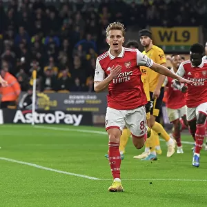 Martin Odegaard Scores First Arsenal Goal: Arsenal Triumph Over Wolverhampton Wanderers in Premier League 2022-23