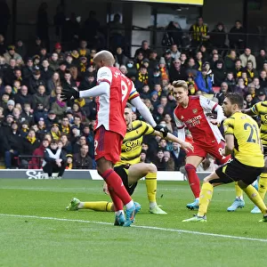 Martin Odegaard Scores First Arsenal Goal in Watford Victory, Premier League 2021-22