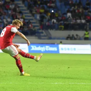 Martin Odegaard Scores First Goal: Arsenal vs. AC Milan, Dubai Super Cup 2022-23
