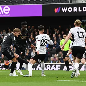 Martin Odegaard Scores Third Goal: Fulham vs. Arsenal, Premier League 2022-23