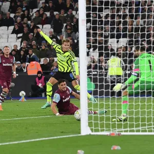 Martin Odegaard Scores the Winner Print Martin Odegaard Scores the Winner Print