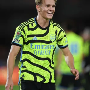 Martin Odegaard's Emotional Reaction: Arsenal's Heartbreaking Exit in Carabao Cup at Brentford