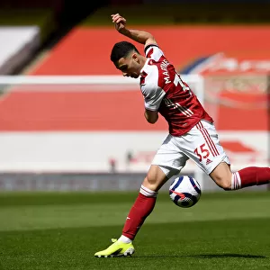 Martinelli Shines: Arsenal's Dominant Display Against Fulham in Empty Emirates (April 2021)