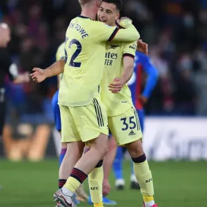 Martinelli and Smith Rowe Celebrate Arsenal's Winning Goals vs Crystal Palace (2020-21)