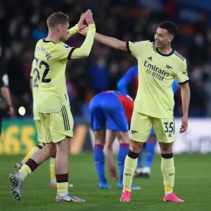 Martinelli and Smith Rowe's Electric Goal Celebration: Arsenal's Victory Moment vs Crystal Palace (2020-21)