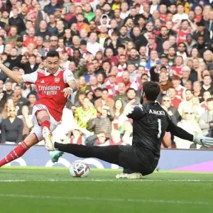 Martinelli Strikes First Print: Arsenal vs. Liverpool 2022-23 Photo Martinelli Strikes First Print: Arsenal vs. Liverpool 2022-23 Photo