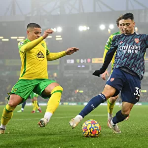 Martinelli vs Aarons: Intense Battle at Carrow Road - Norwich City vs Arsenal, Premier League 2021-22
