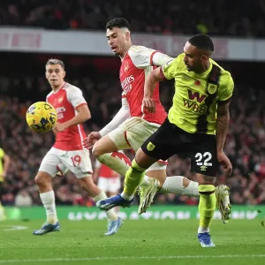 Martinelli vs. Vitinho Print, Arsenal FC 2023-24 Match Photo