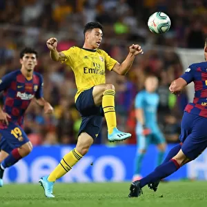 Martinelli's Debut: Arsenal vs. FC Barcelona, 2019 Pre-Season Clash in Barcelona