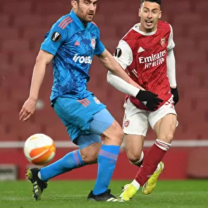 Martinelli's Empty Emirates Cross: Arsenal vs Olympiacos Europa League Showdown (2020-21)