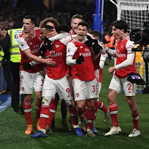 Martinelli's Stunner: Arsenal Celebrate First Goal Against Chelsea in 2019-20 Premier League Clash