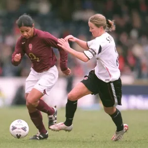 Mary Phillip (Arsenal) and Casey Stoney (Charlton) in Print
