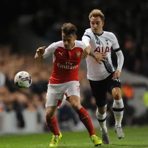 Mathieu Debuchy (Arsenal) Chritian Eriksen (Tottenham). Tottenham Hotspur 1: 2 Arsenal Mathieu Debuchy (Arsenal) Chritian Eriksen (Tottenham). Tottenham Hotspur 1: 2 Arsenal