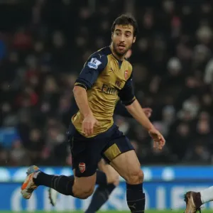 Mathieu Flamini in Action: Arsenal vs Stoke City, Premier League 2015-16