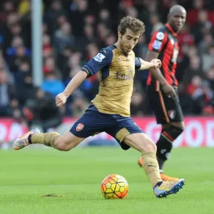 Mathieu Flamini in Action: Arsenal's Midfield Battle at Bournemouth, Premier League 2015-16