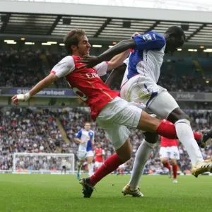 Mathieu Flamini (Arsenal) Christopher Samba (Blackburn Rovers)