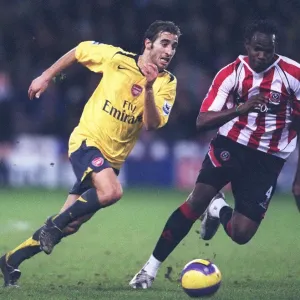 Mathieu Flamini (Arsenal) Claude Davis (Sheff Utd) Mathieu Flamini (Arsenal) Claude Davis (Sheff Utd)