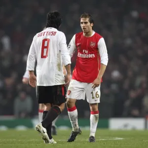 Mathieu Flamini (Arsenal) Gennaro Gattuso (AC Milan) Mathieu Flamini (Arsenal) Gennaro Gattuso (AC Milan)