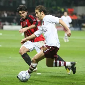 Mathieu Flamini (Arsenal) Gennaro Gattuso (AC Milan)