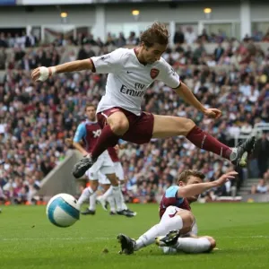 Mathieu Flamini (Arsenal) George McCartney (West Ham) Mathieu Flamini (Arsenal) George McCartney (West Ham)