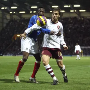 Mathieu Flamini (Arsenal) Lauren (Portsmouth)