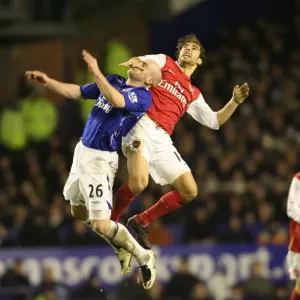 Mathieu Flamini (Arsenal) and Lee Carsley (Everton) Mathieu Flamini (Arsenal) and Lee Carsley (Everton)