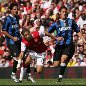 Mathieu Flamini Print (Arsenal) vs Attila Filkor Print (Inter Milan)
