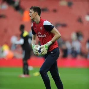 Matt Macey (Arsenal). Arsenal 2: 0 Newcastle United. Barclays Premier League. Emirates Stadium Matt Macey (Arsenal). Arsenal 2: 0 Newcastle United. Barclays Premier League. Emirates Stadium