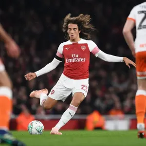 Matteo Guendouzi in Action: Arsenal vs Blackpool, Carabao Cup 2018-19