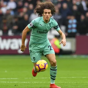 Matteo Guendouzi: In Action for Arsenal Against West Ham United, Premier League Matteo Guendouzi: In Action for Arsenal Against West Ham United, Premier League