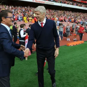 A Meeting of Football Legends: Wenger and Capello Reunite at Arsenal vs. Milan